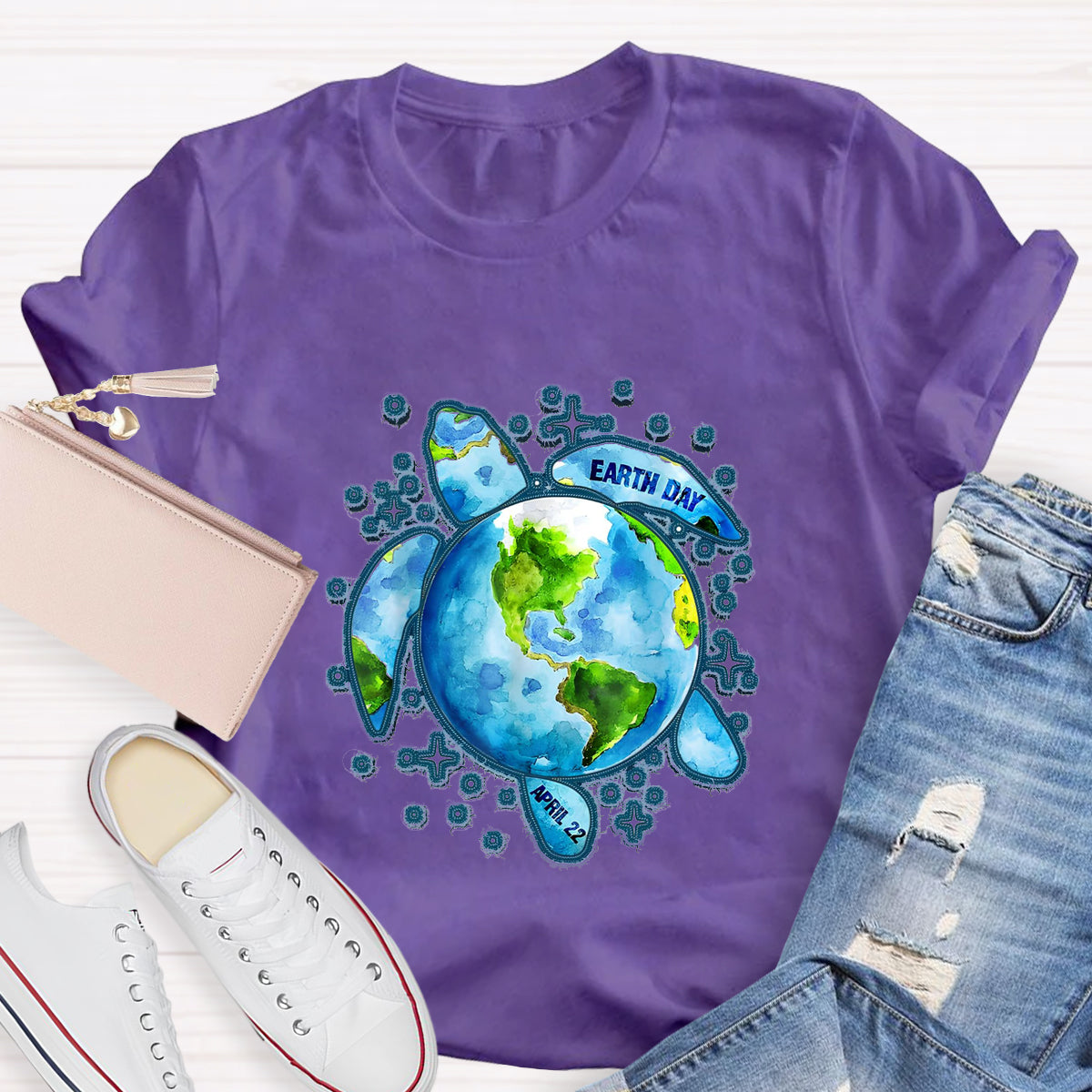 Earth Day Save The Turtles Teacher T-Shirt