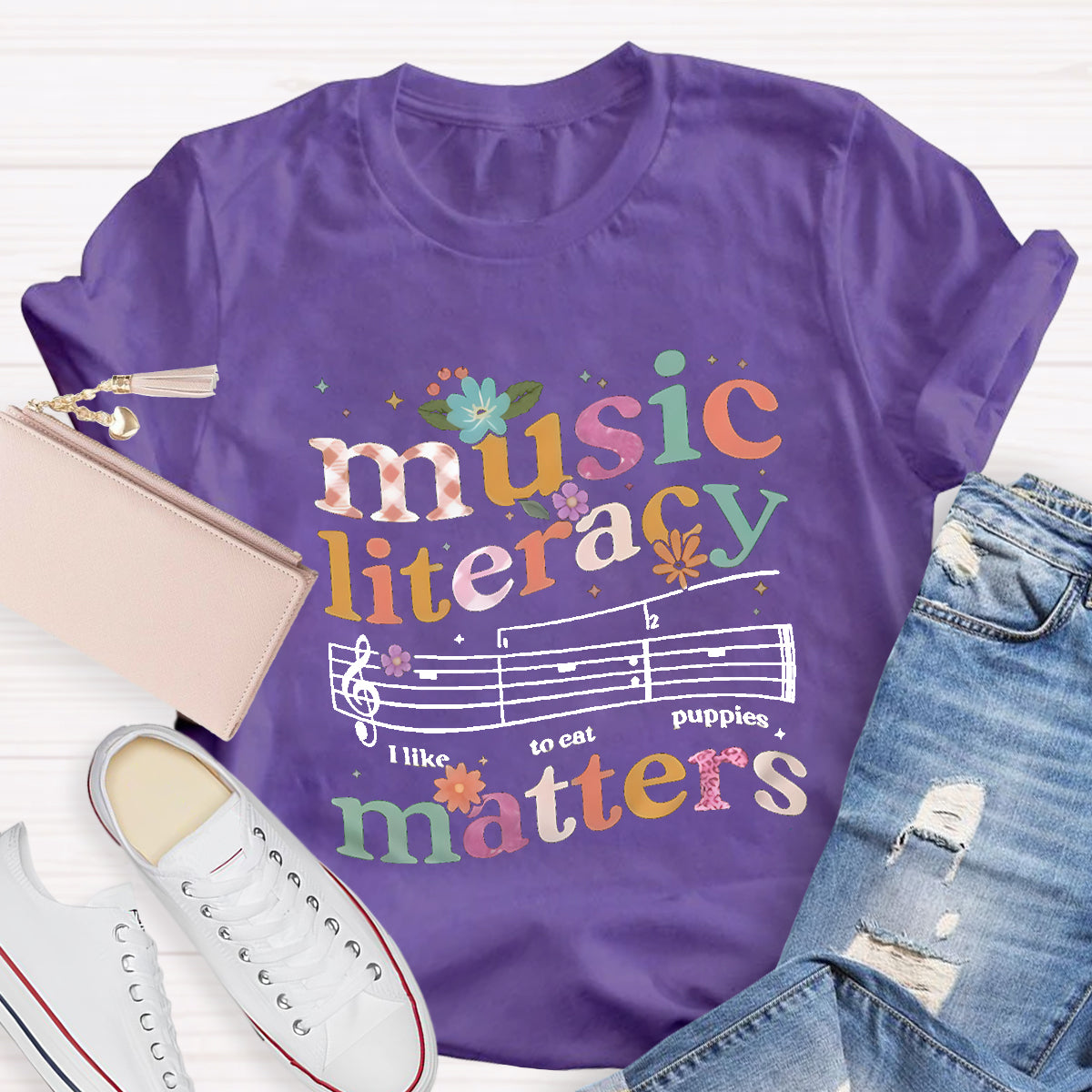 Music Literacy Matters Music Teacher T-Shirt