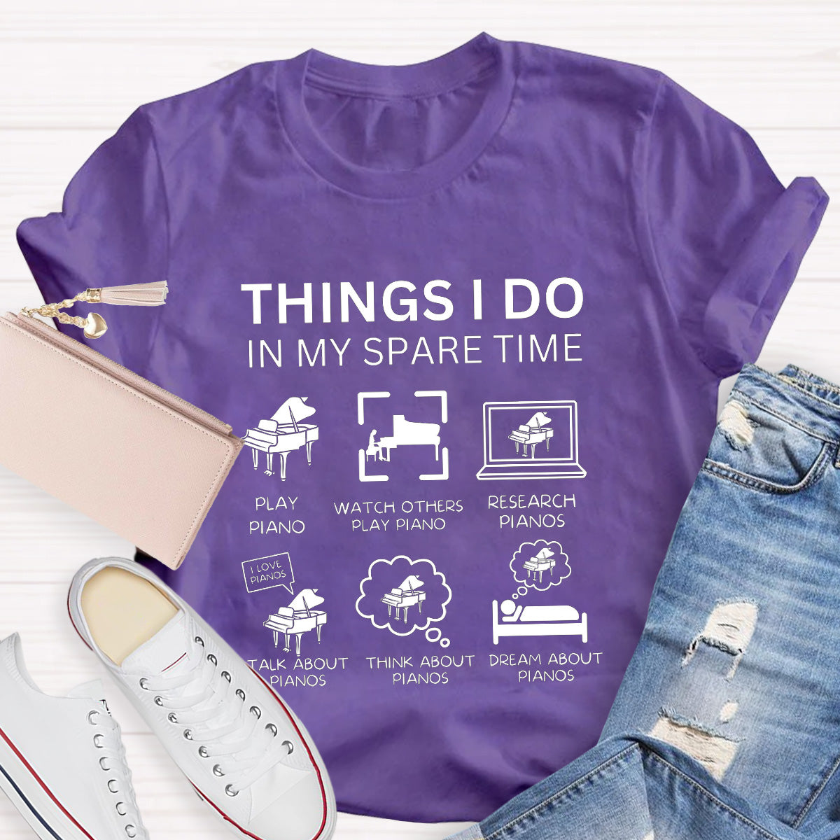 This Things I Do In My Spare Time Music Teacher T-Shirt