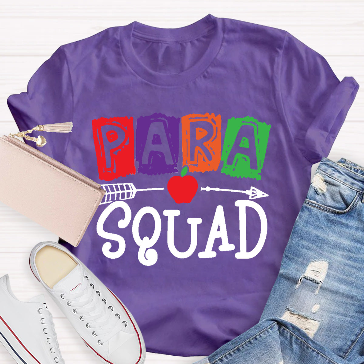 Para Squad Apple Teacher T-Shirt