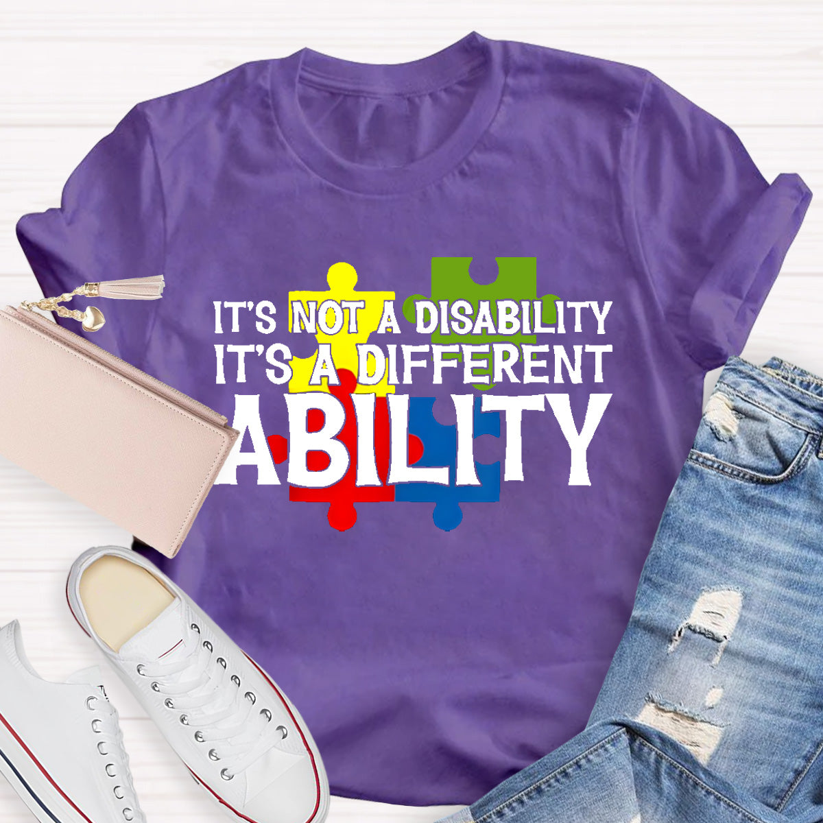 It'S Not A Disability It Is A Different Ability Teacher T-Shirt
