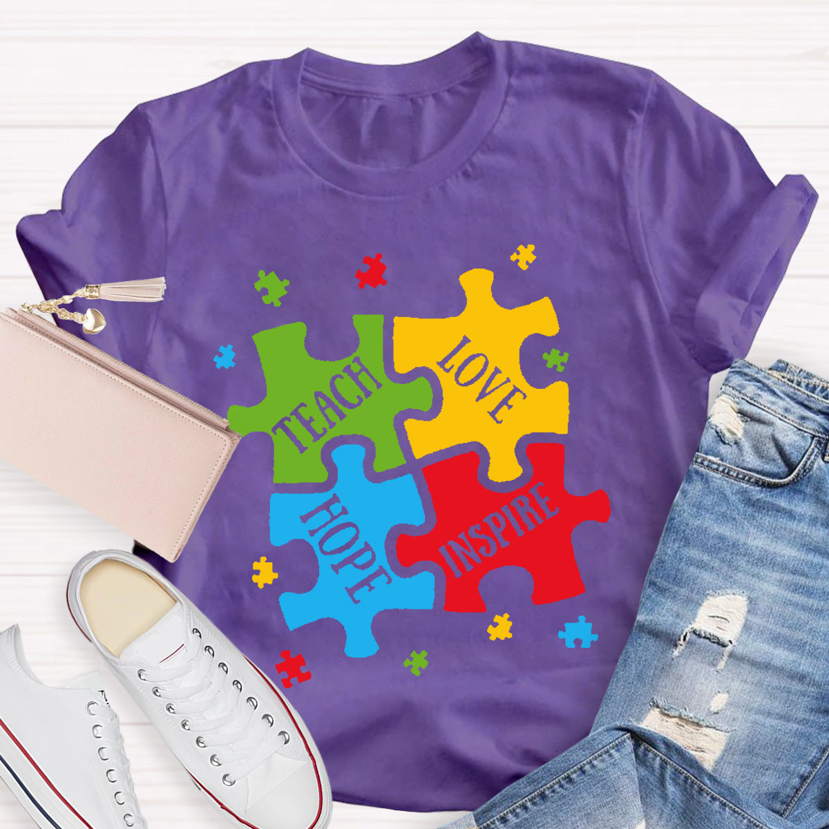 Teach Love Hope Inspire Teacher T-Shirt