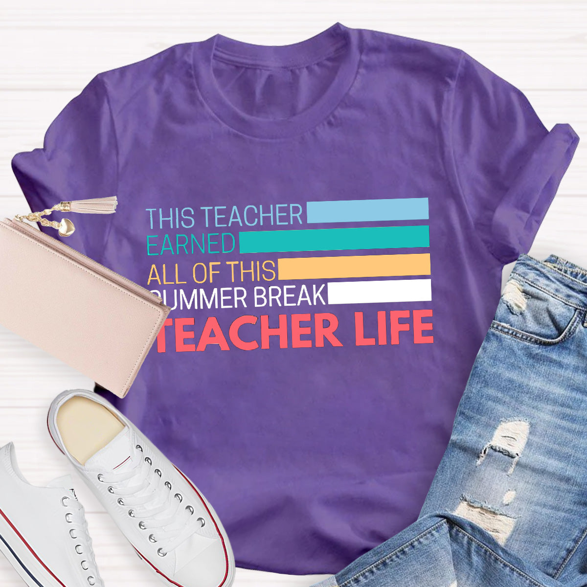 Teacher Life Summer Break Teacher T-Shirt