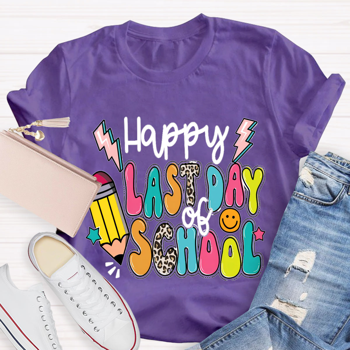 Happy Last Day Of School Pencil T-shirt