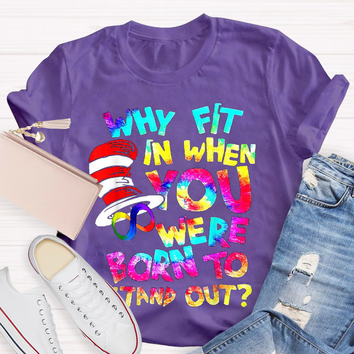 Born To Stand Out Teacher T-Shirt