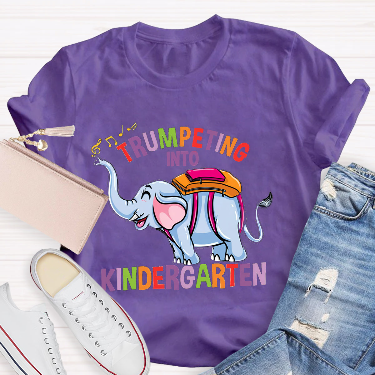 Trumpeting Into Kindergarten Teacher Shirt