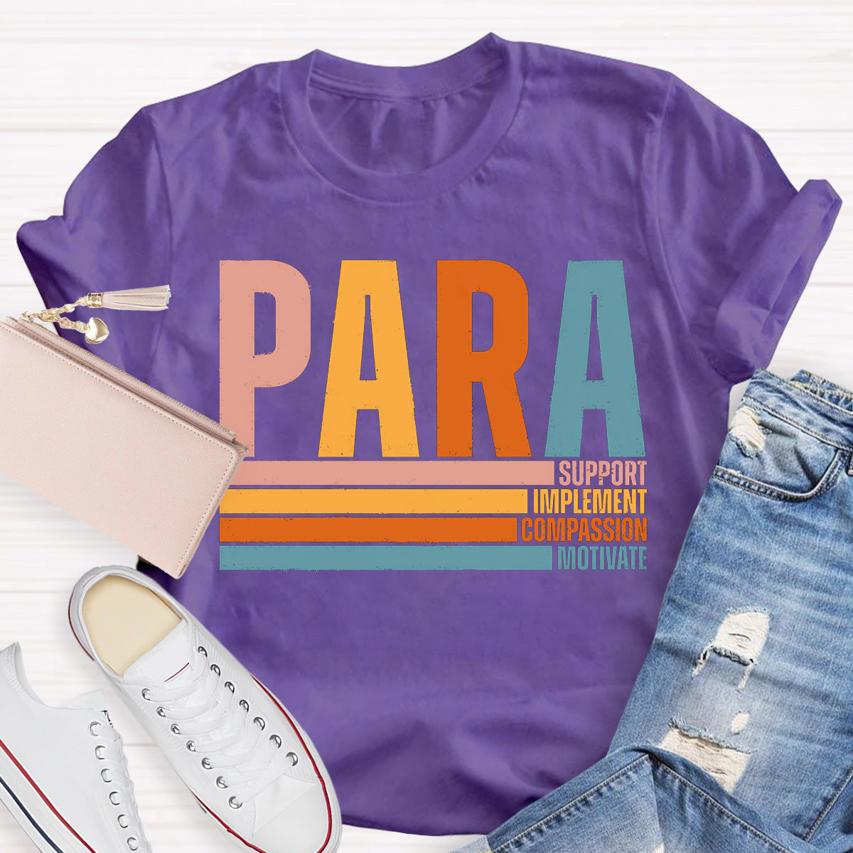 Support And Motivate Teacher T-Shirt