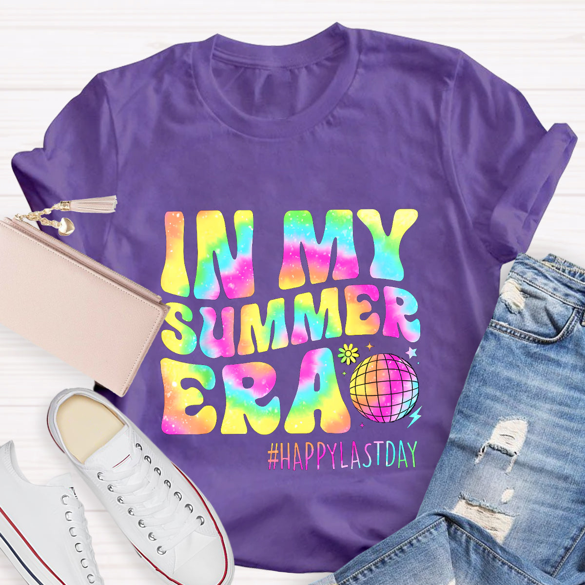In My Summer Era Happy Last Day Teacher T-Shirt