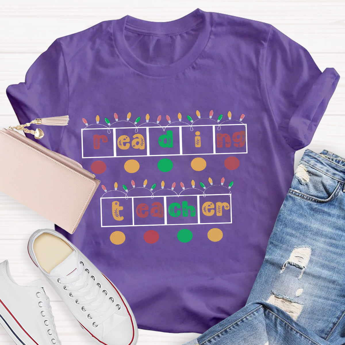 Christmas Reading Teacher T-Shirt
