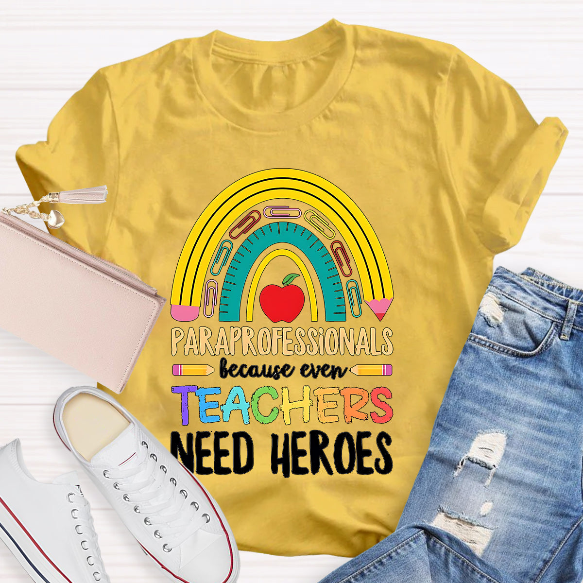 Teacher Needs Heroes Teacher T-Shirt