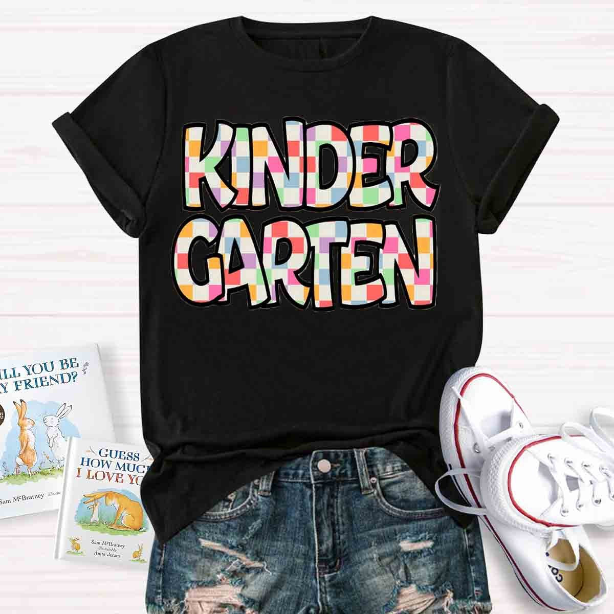 Personalized Grade Colorful Color Block T-Shirt