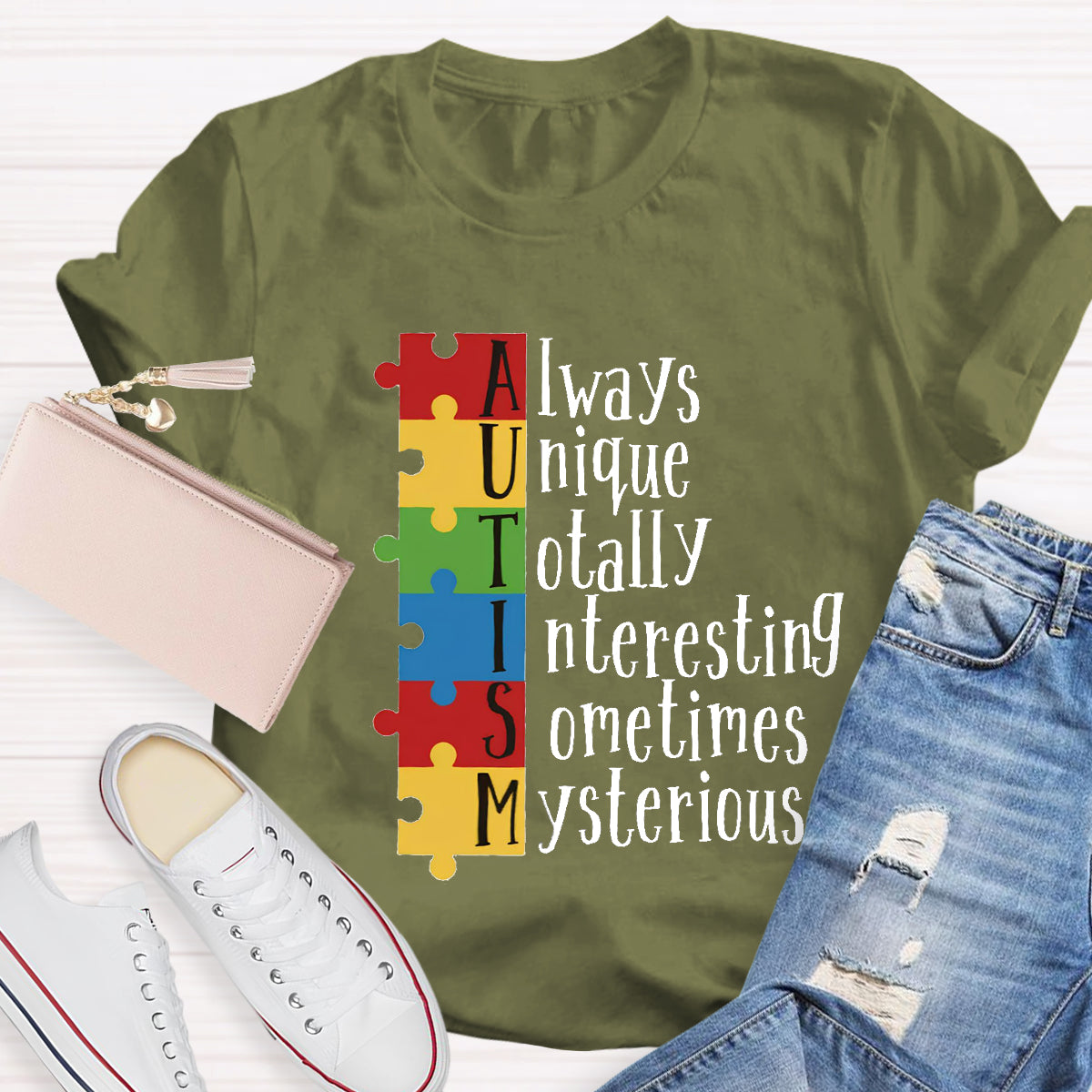 Autism Always Unique Totally Interesting Sometimes Mysterious T-Shirt