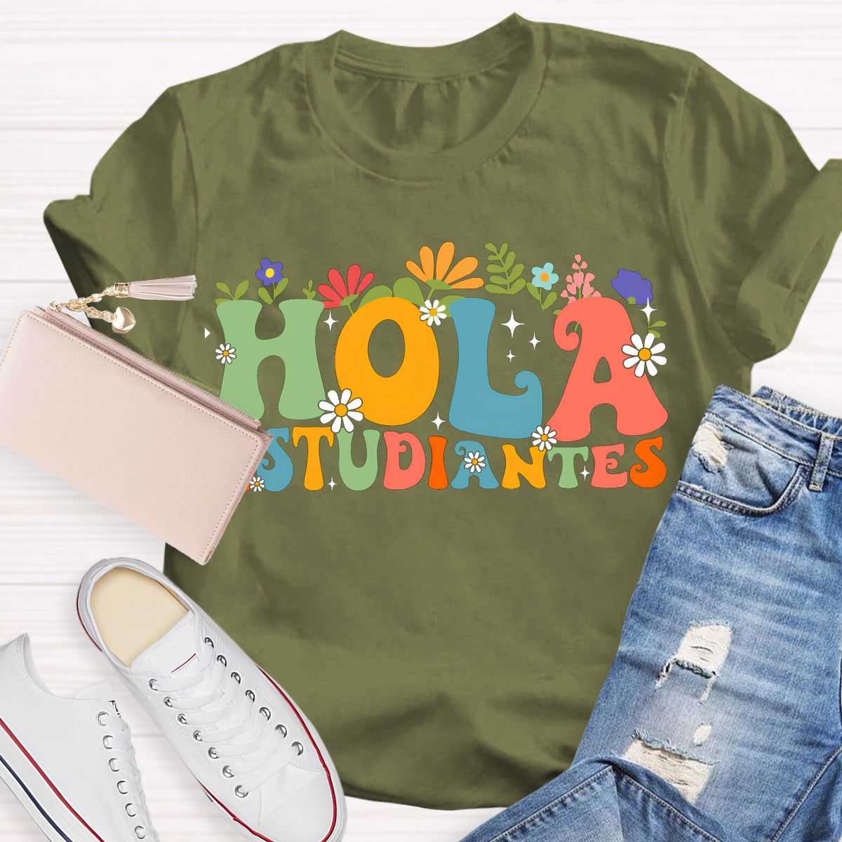Hola Estudiantes Spanish Teacher T-Shirt