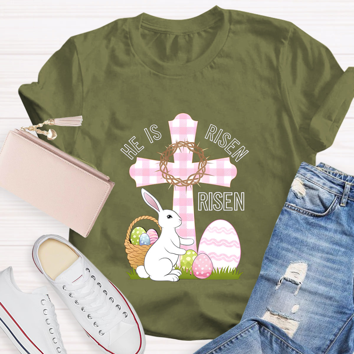He Is Rise Easter T-Shirt