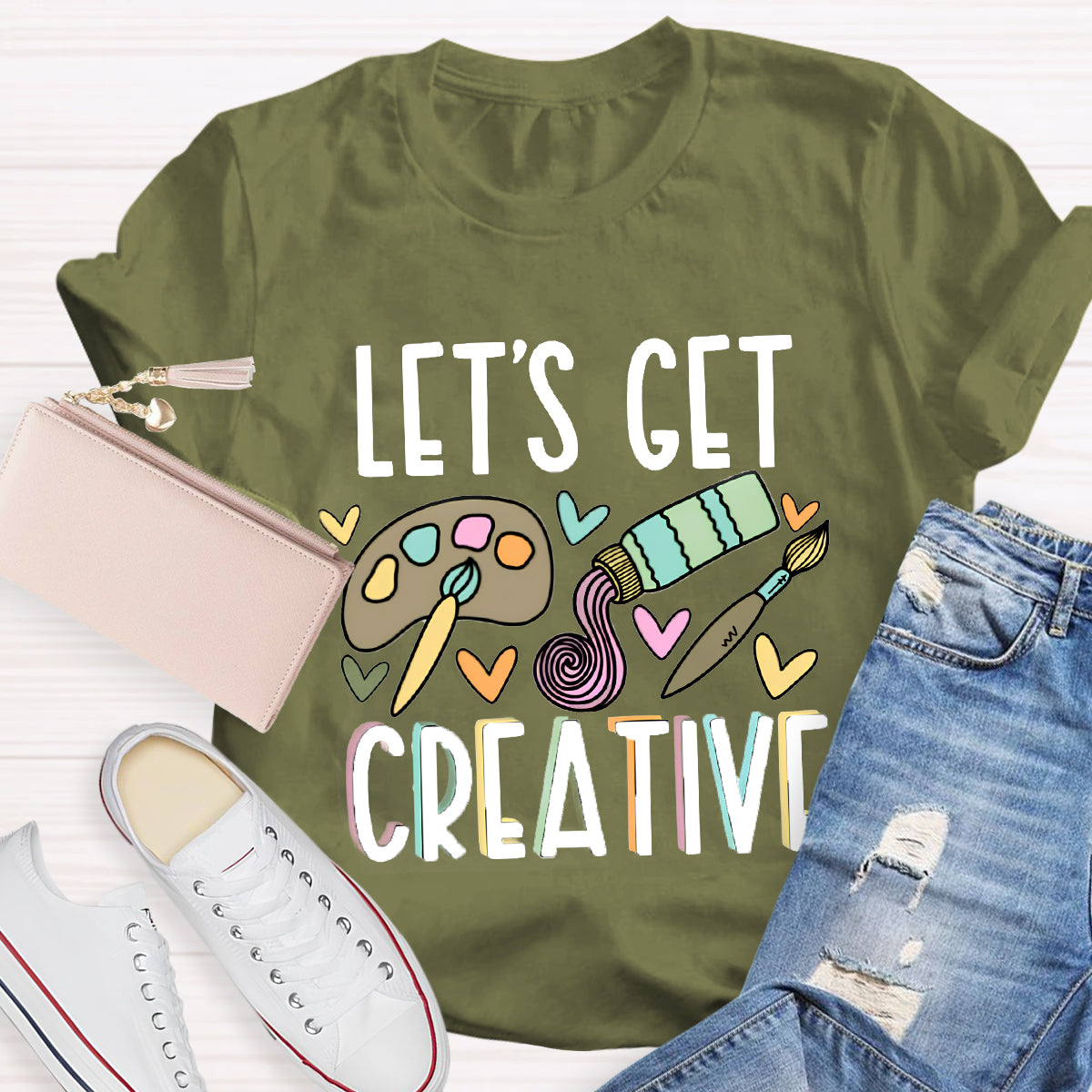 Let's Get Creative Art Teacher T-Shirt