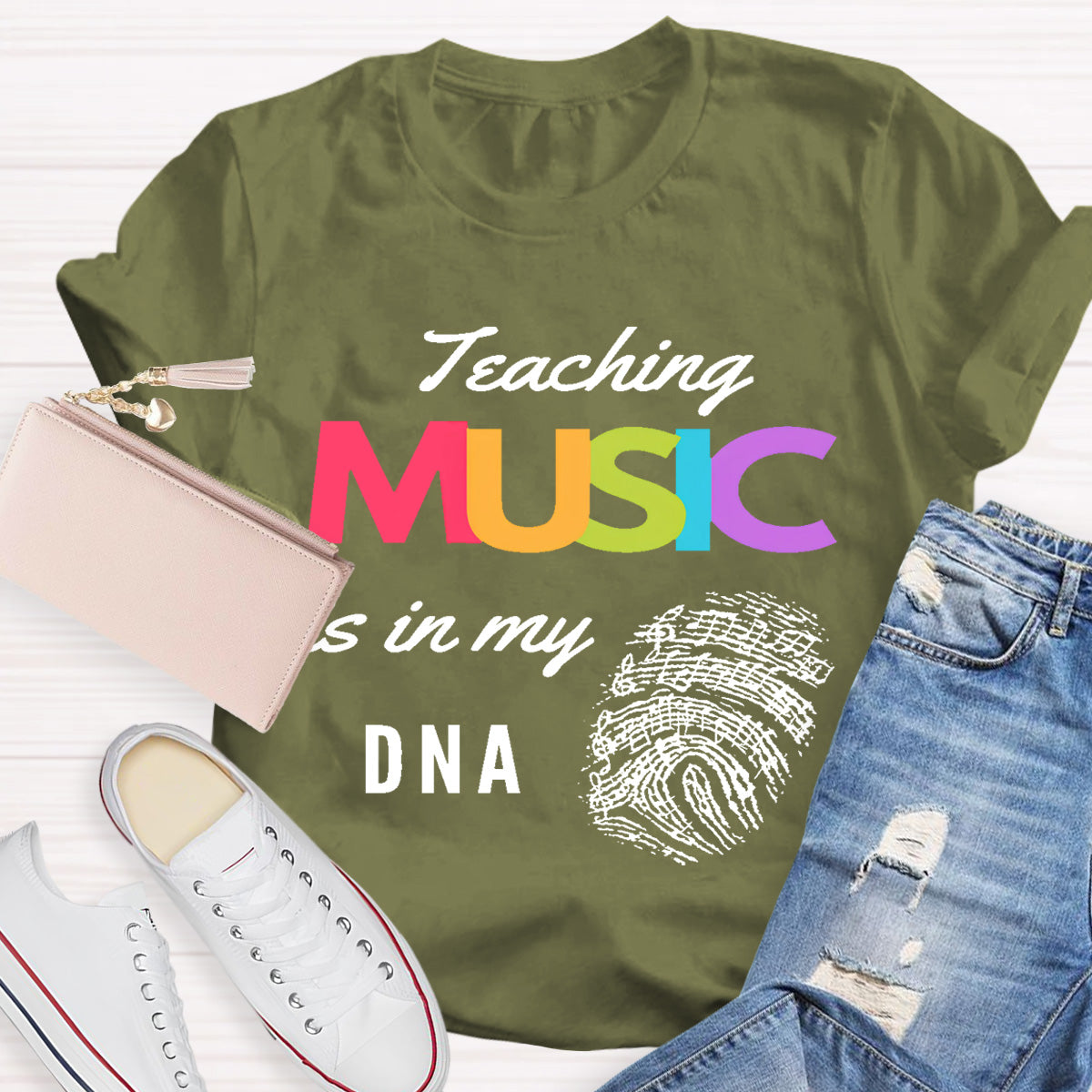 Teaching Music Is In My Dna Teacher T-Shirt
