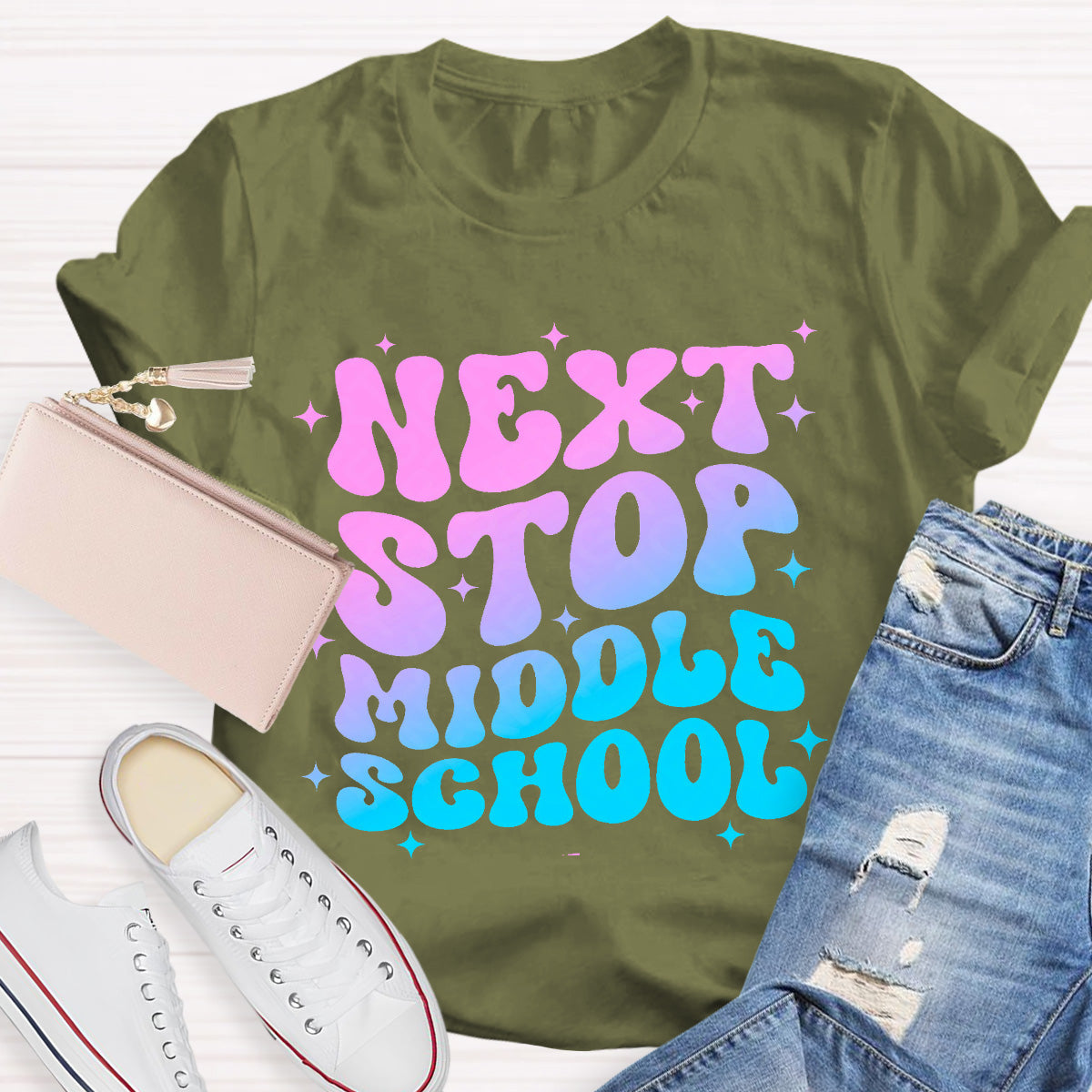 Next Stop Middle School Teacher T-Shirt