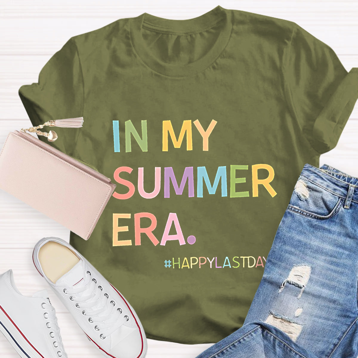 In My Summer Era Happy Last Day Teacher T-Shirt