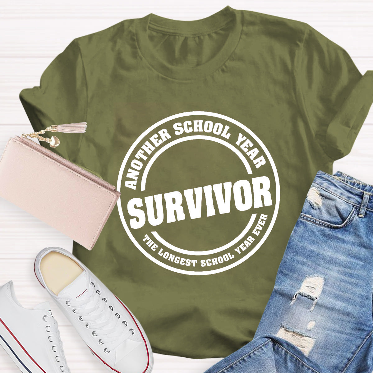 Another School Year Survivor The Longest School Year Ever Teacher T-Shirt