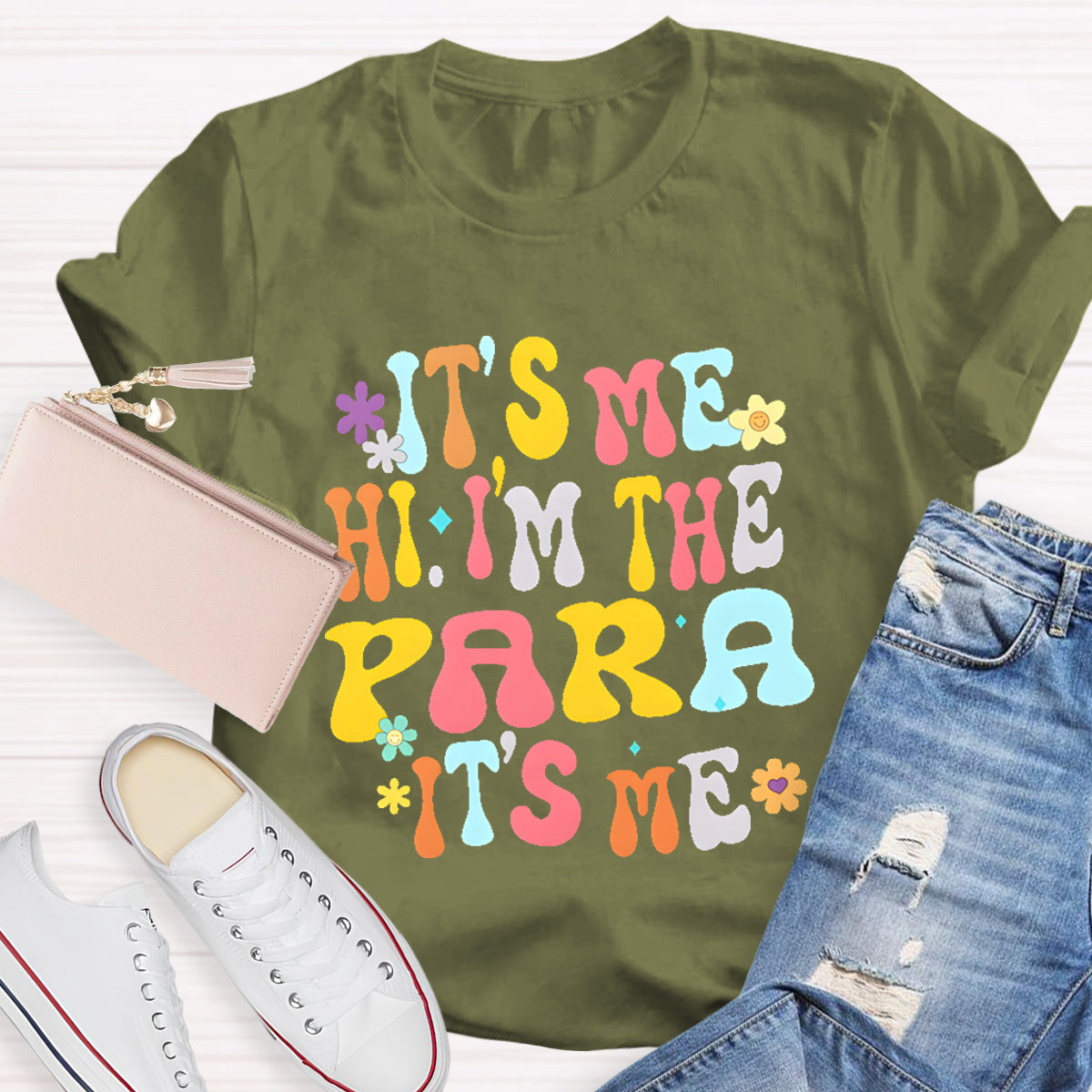 It's Me Hi I'm The PARA it's meTeacher T-Shirt