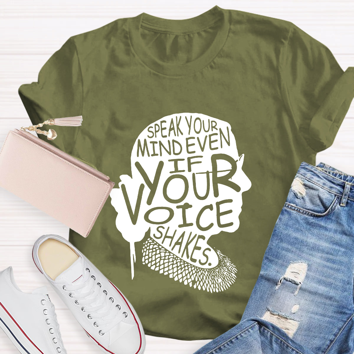 Speak Your Mind Even If Your Voice Shakes T-Shirt