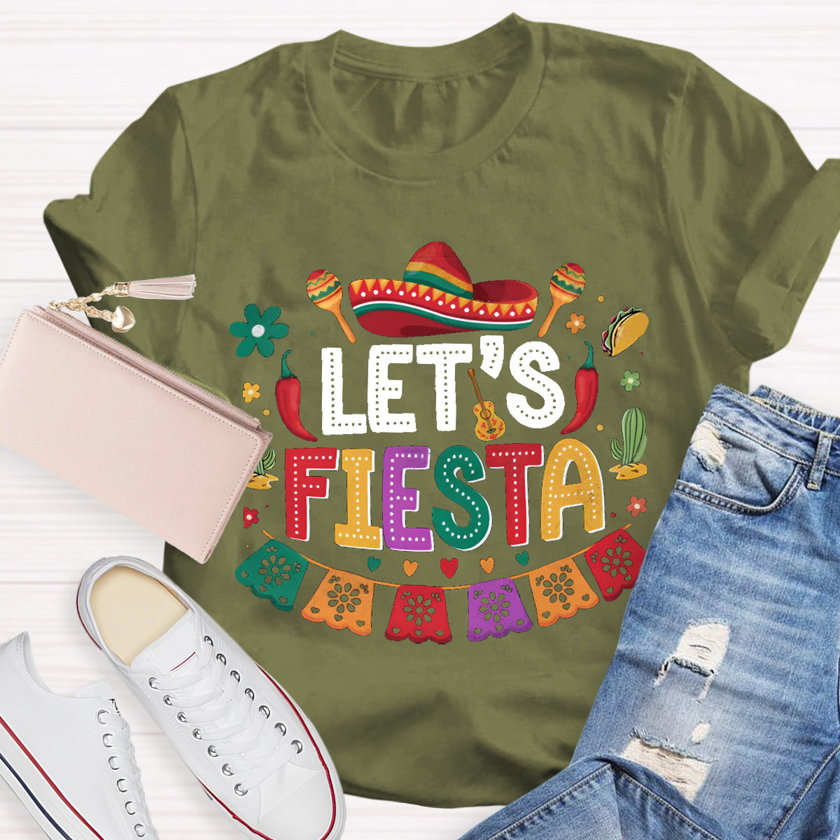 Let's Fiesta Teacher T-Shirt