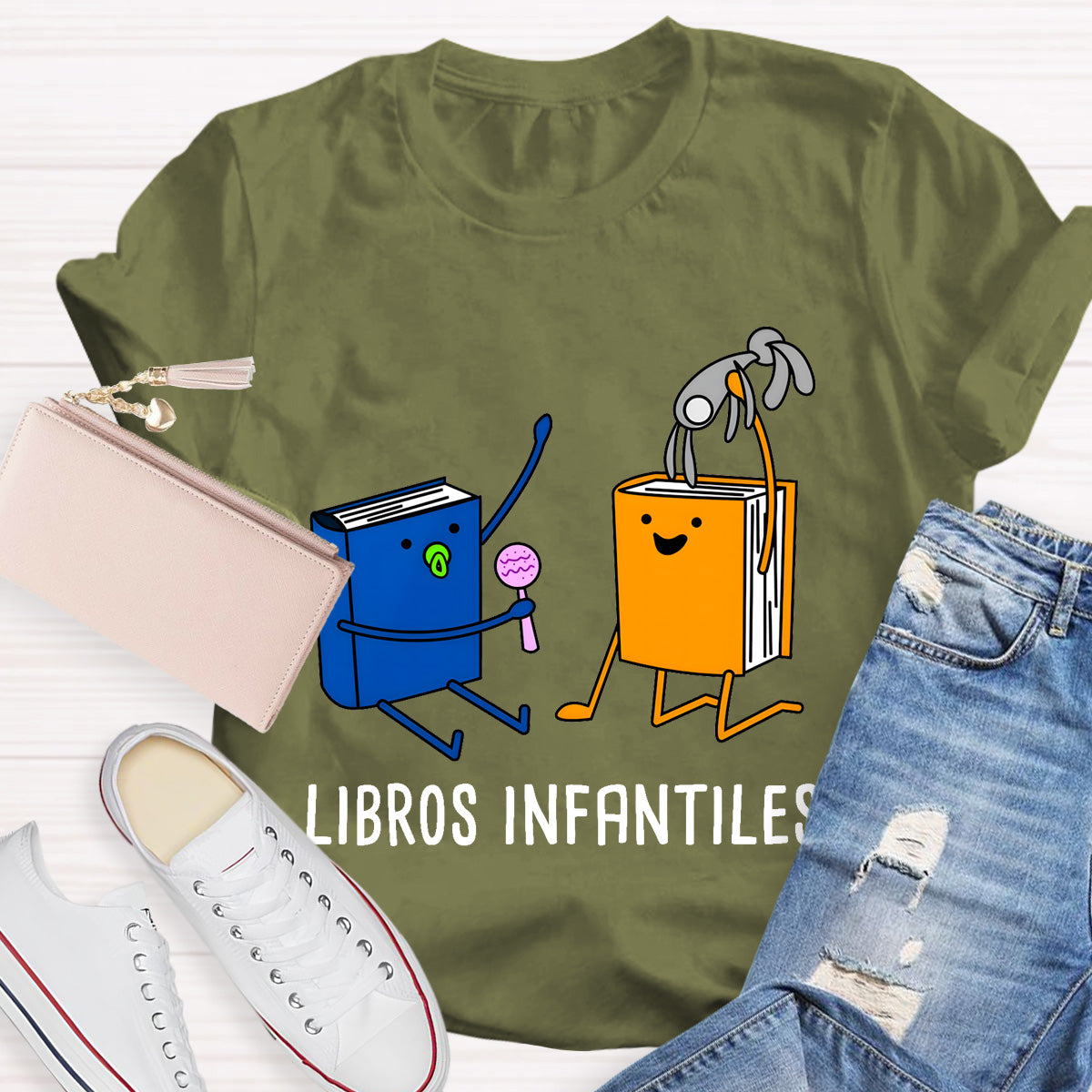 Bilingual Libros Infantiles Spanish Teacher T-Shirt