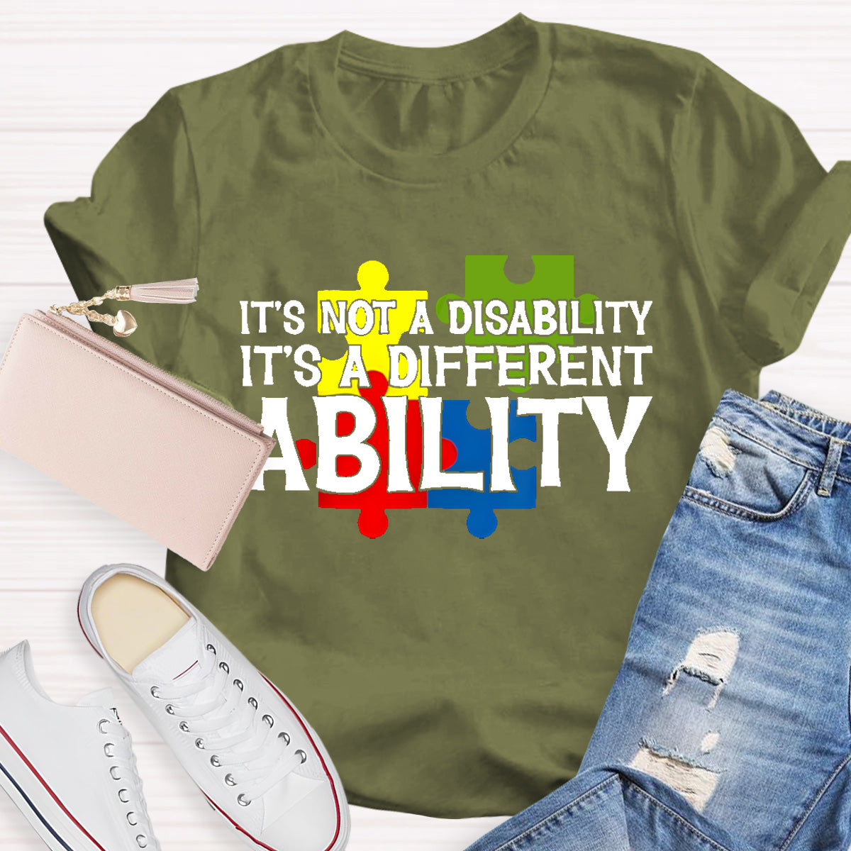 It'S Not A Disability It Is A Different Ability Teacher T-Shirt