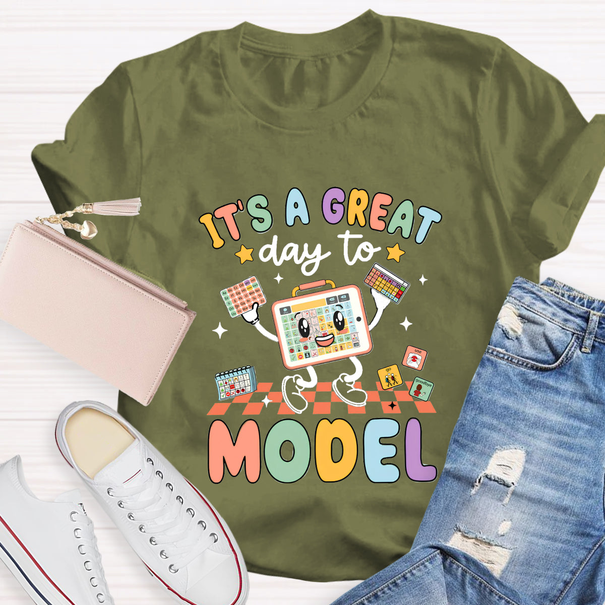 It's A Great Day To Model Teacher T-Shirt