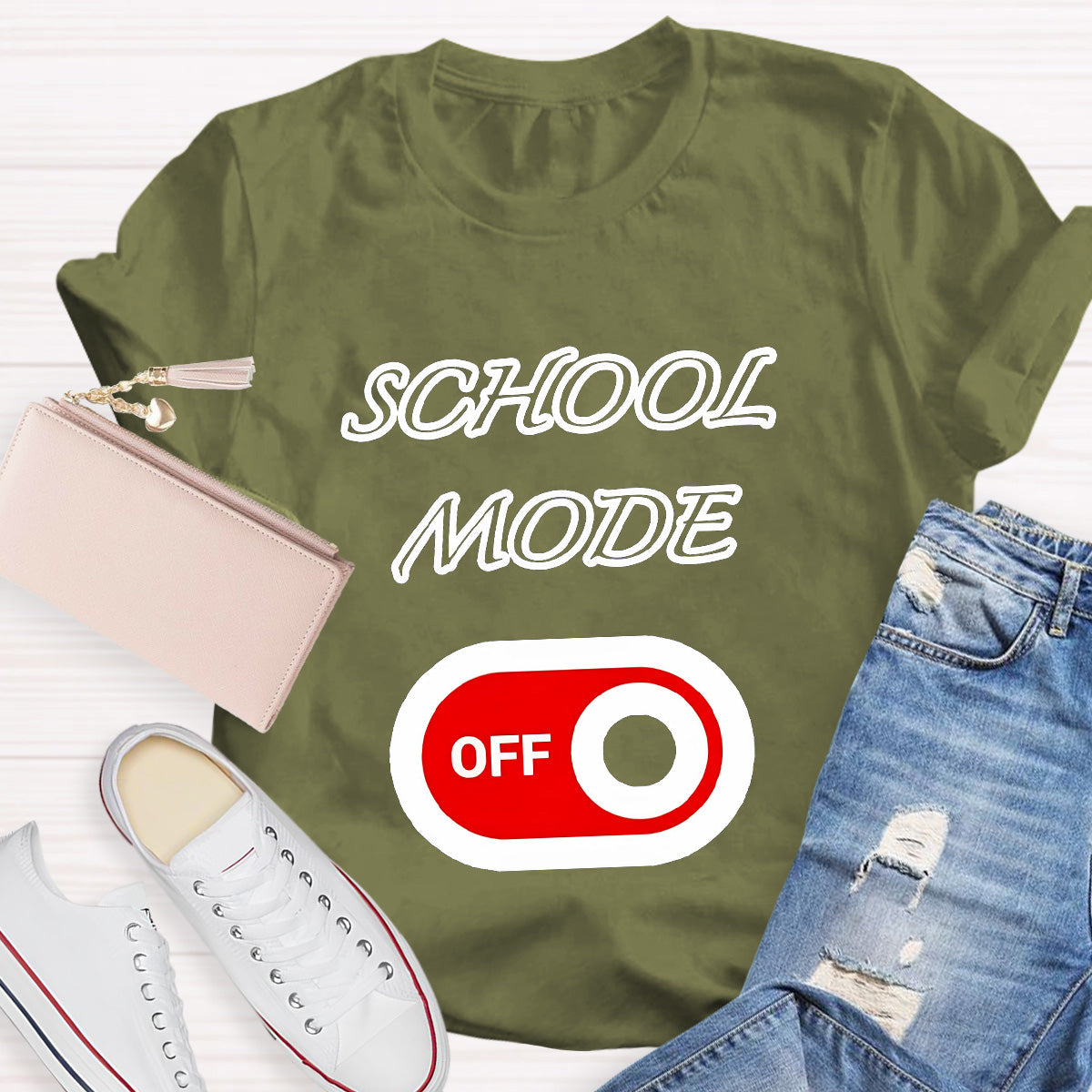 School Mode Off Teacher T-Shirt