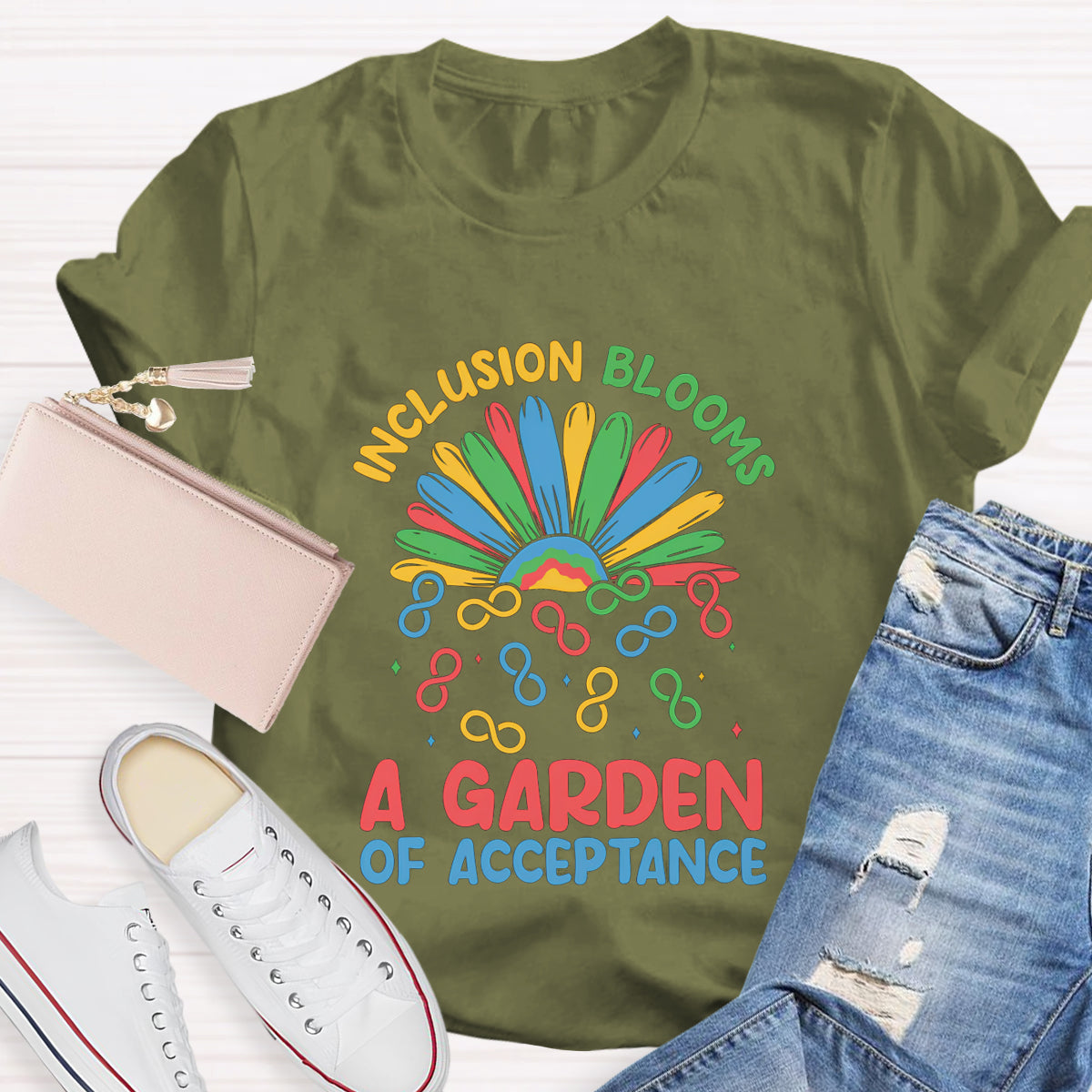 Inclusion Blooms A Garden Of Acceptance T-Shirt