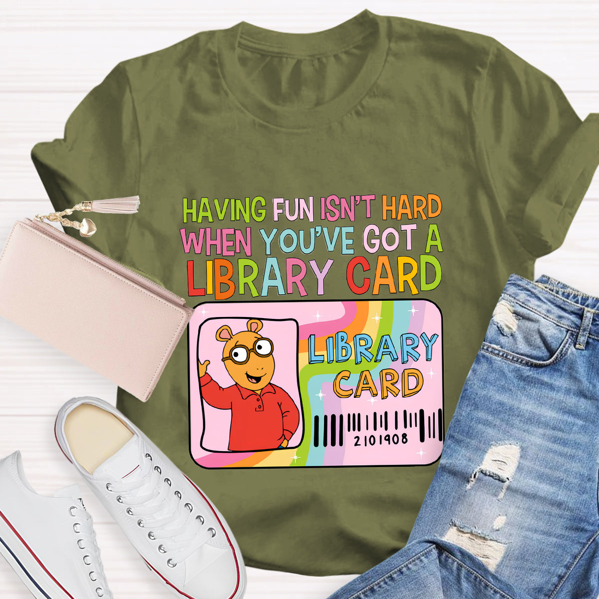 Having Fun Isn't Hard When You've Got A Library Card T-Shirt