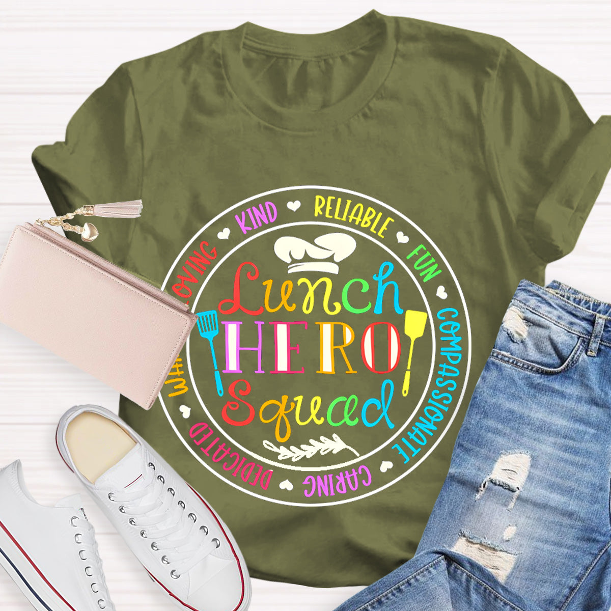 Lunch Hero Squad Warm Loving Kind T-Shirt