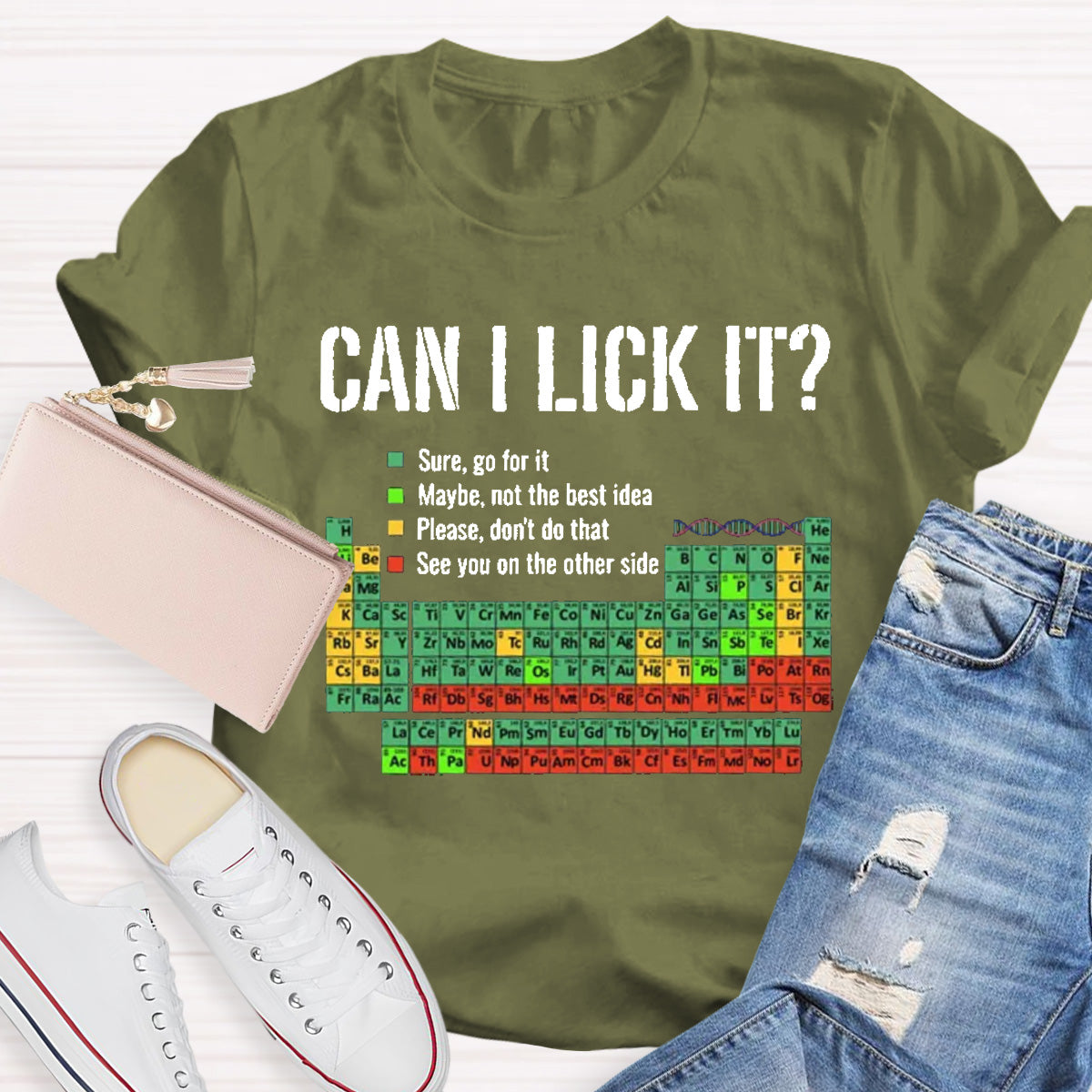 Can I Lick It Funny Science Teacher T-Shirt
