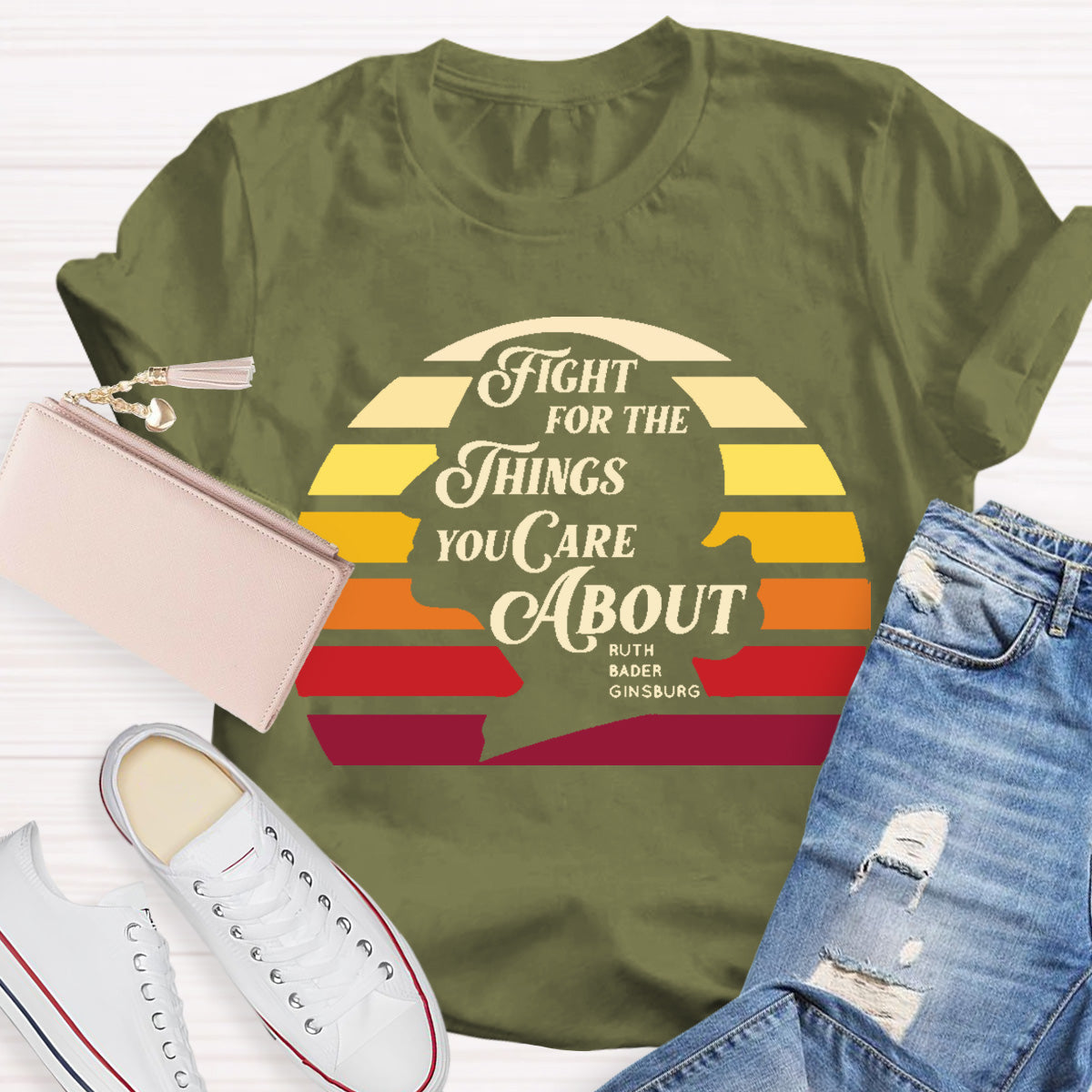 Fright for The Things You Care About Teacher T-Shirt