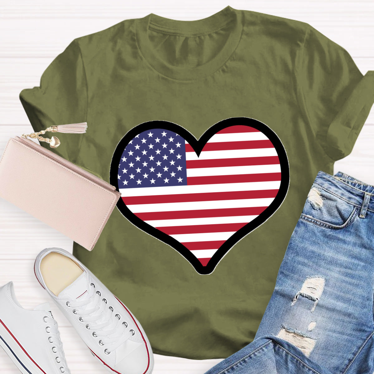 American Heart Teacher T-Shirt