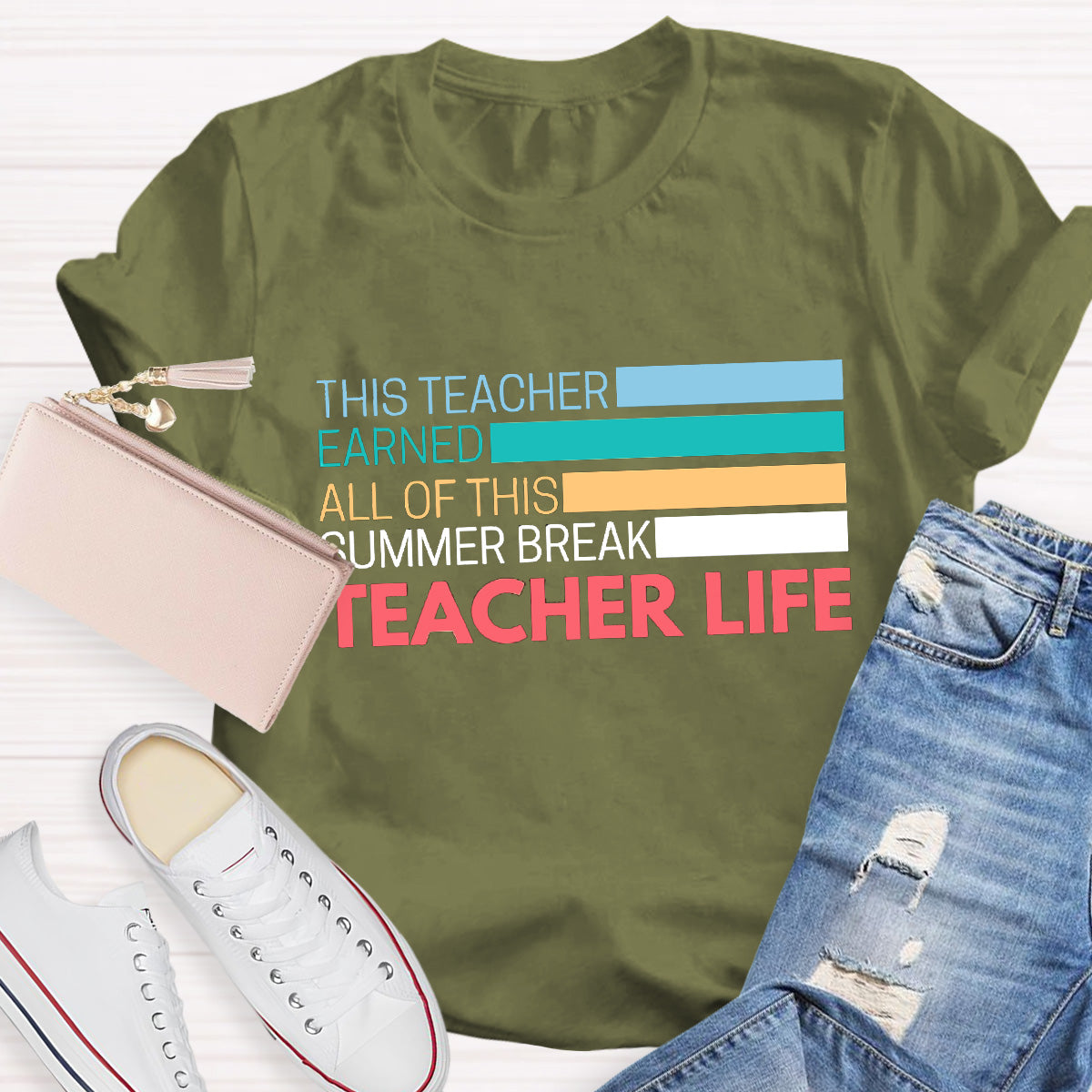 Teacher Life Summer Break Teacher T-Shirt