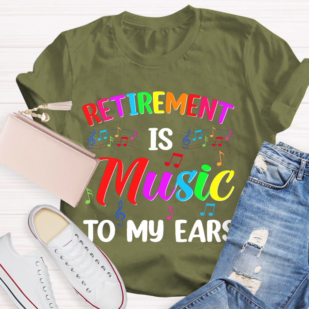 Retirement Is Music To My Ears Teacher T-Shirt