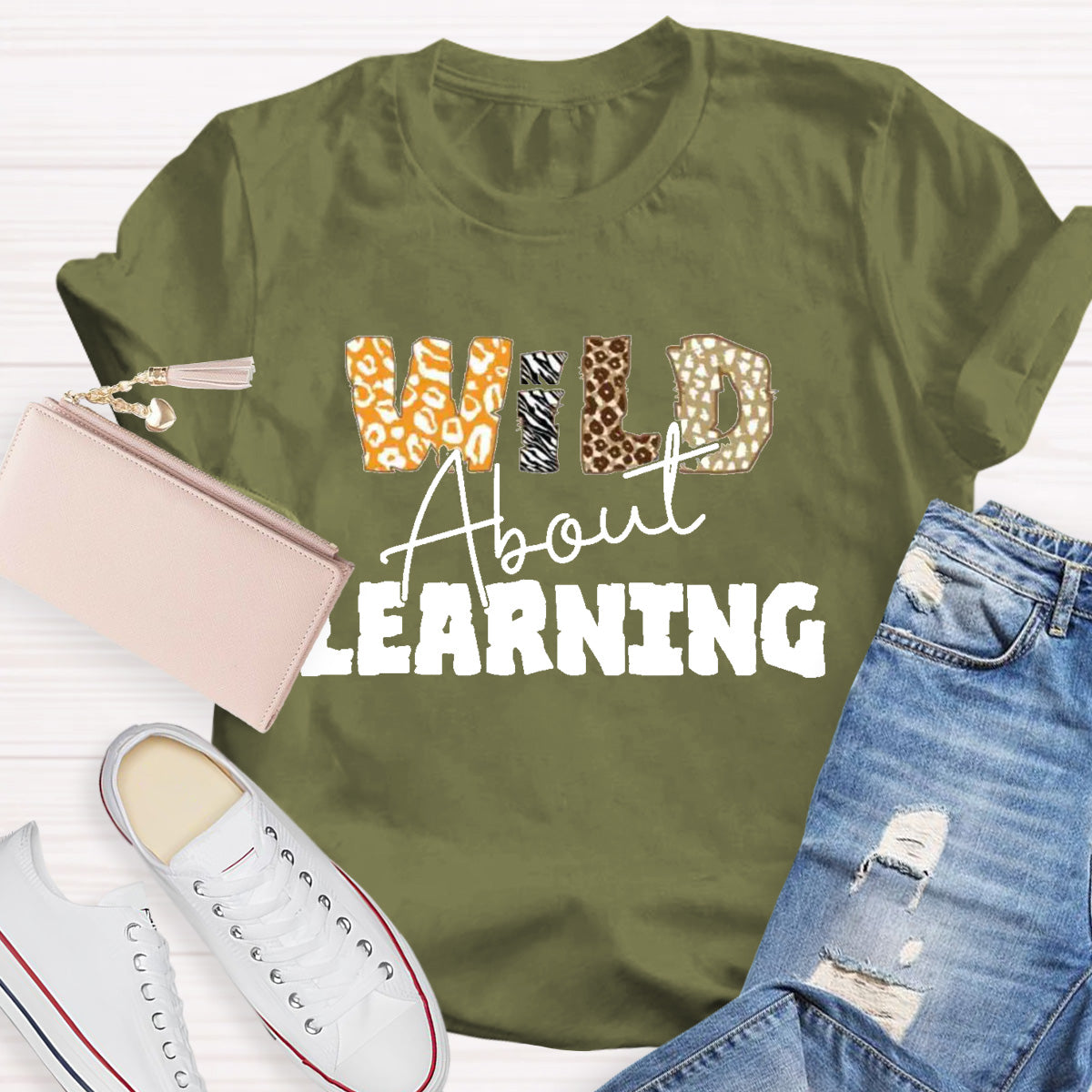Wild About Learning Teacher T-Shirt