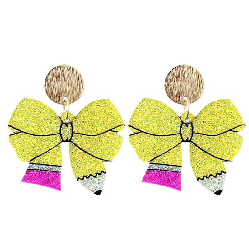Sparkling Bow Earrings