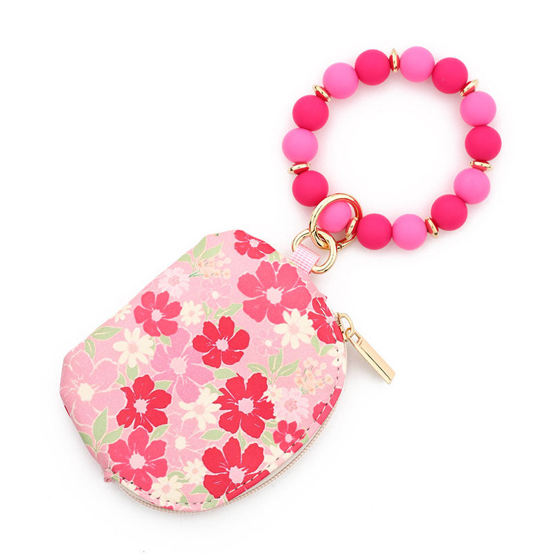 Waterproof Wristlet Half-Circle Card Holder Key Ring
