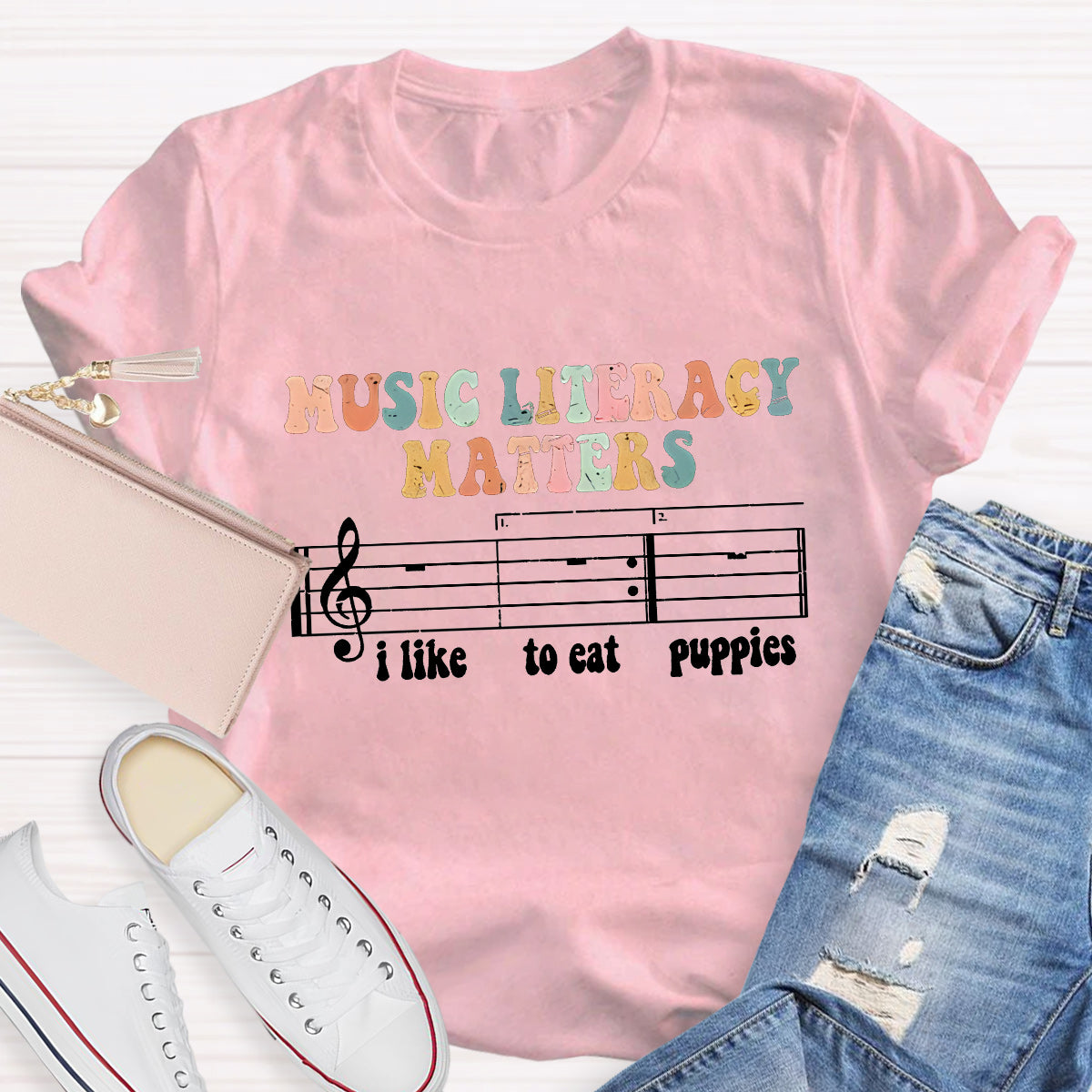 Music Literacy Matters Teacher T-Shirt