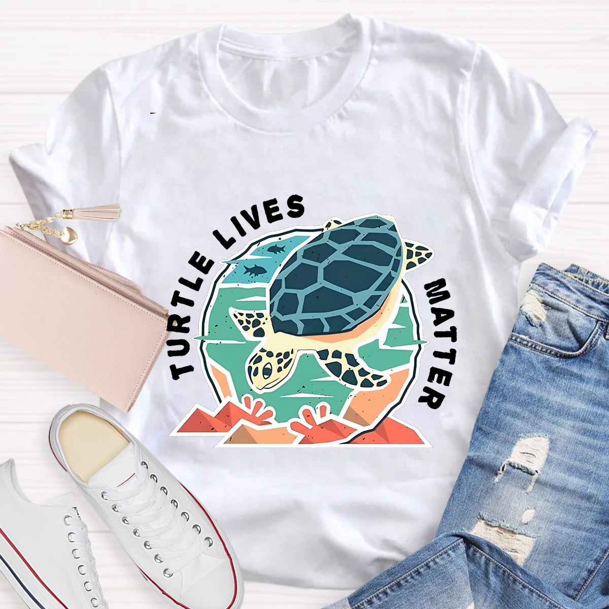 Turtle Lives Matter Teacher T-Shirt