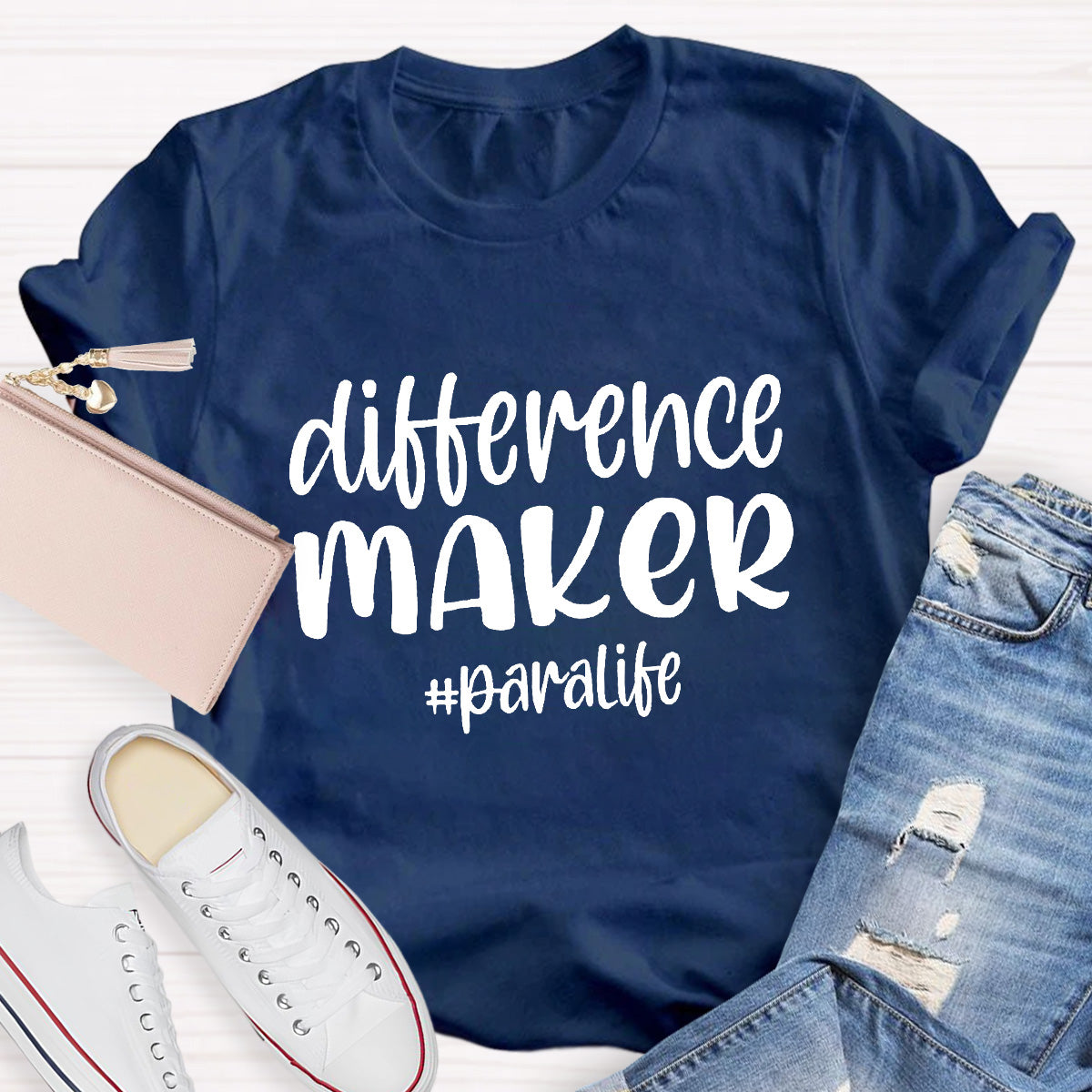 Difference Maker Paralife  Teacher T-Shirt