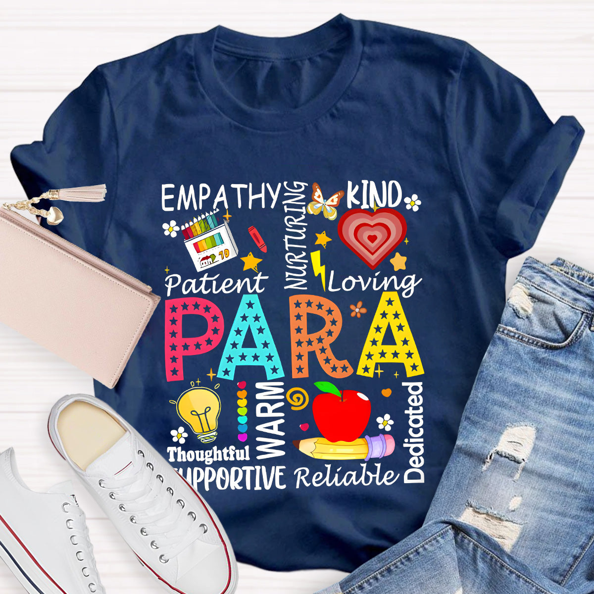 Para Warm Empathy Kind Loving Teacher T-Shirt