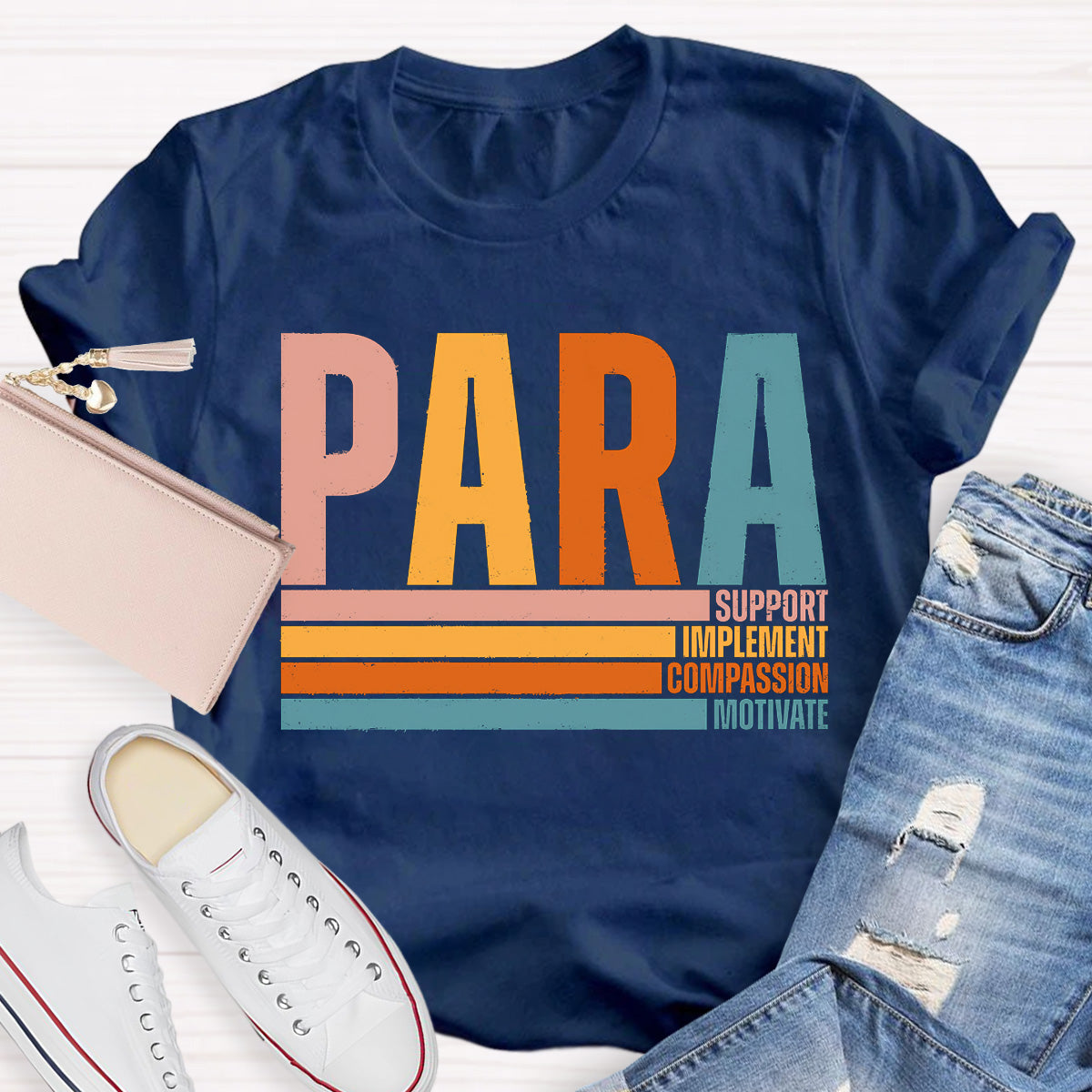 Support And Motivate Teacher T-Shirt