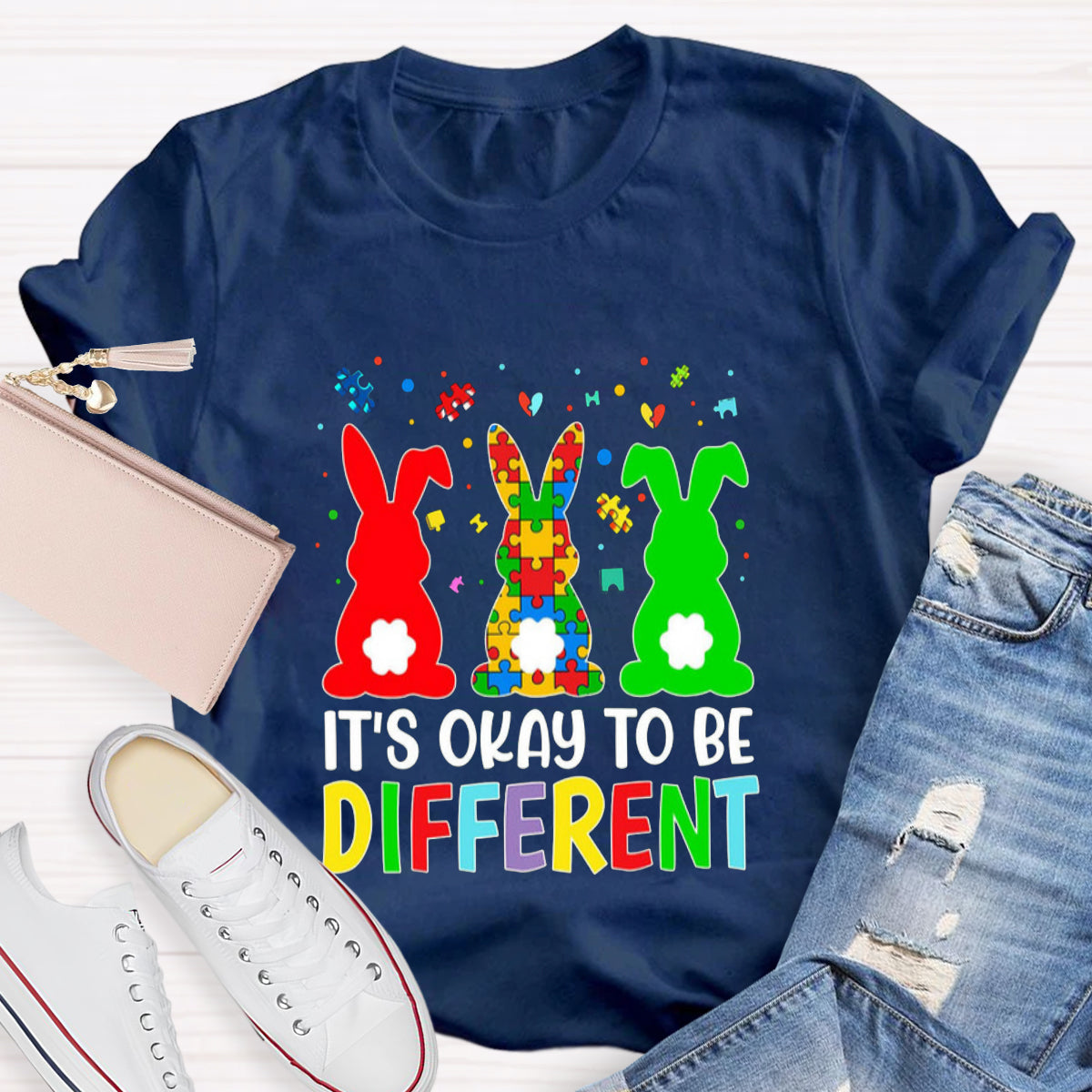 It's Okay To Be Different Bunny Easter T-Shirt