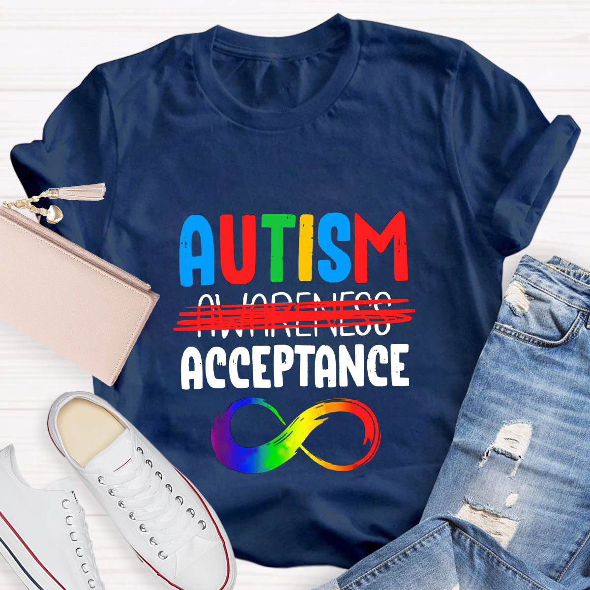 Autism Acceptance Infinity Symbol T-Shirt