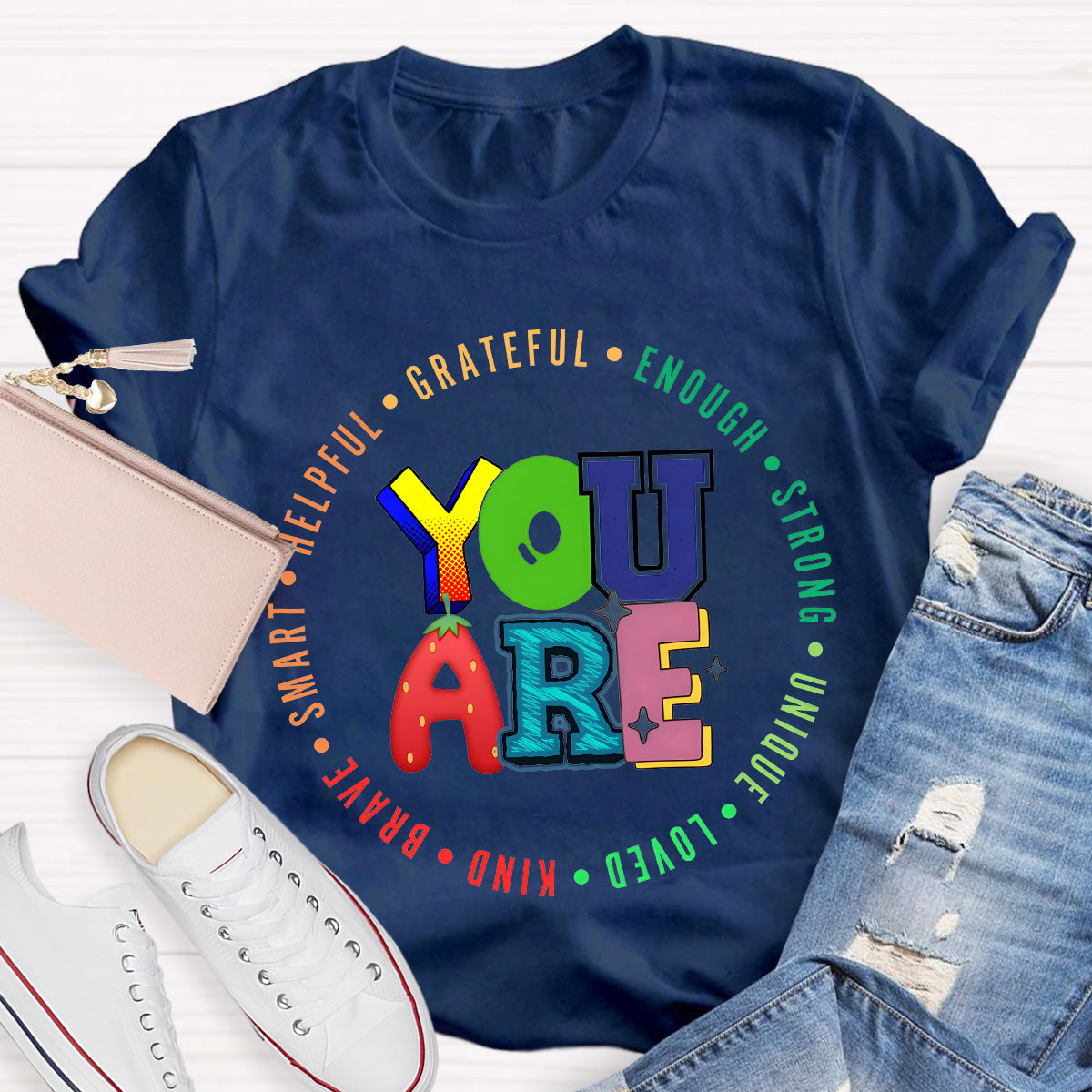 You Are Grateful Strong Enough Teacher T-Shirt