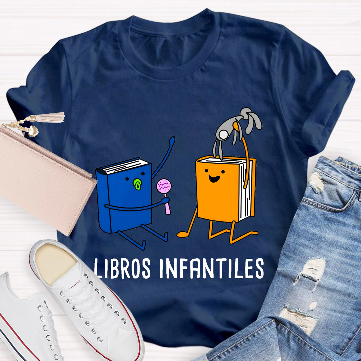 Bilingual Libros Infantiles Spanish Teacher T-Shirt